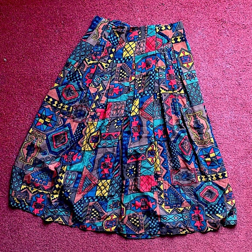 90’s Vintage Print Skirt